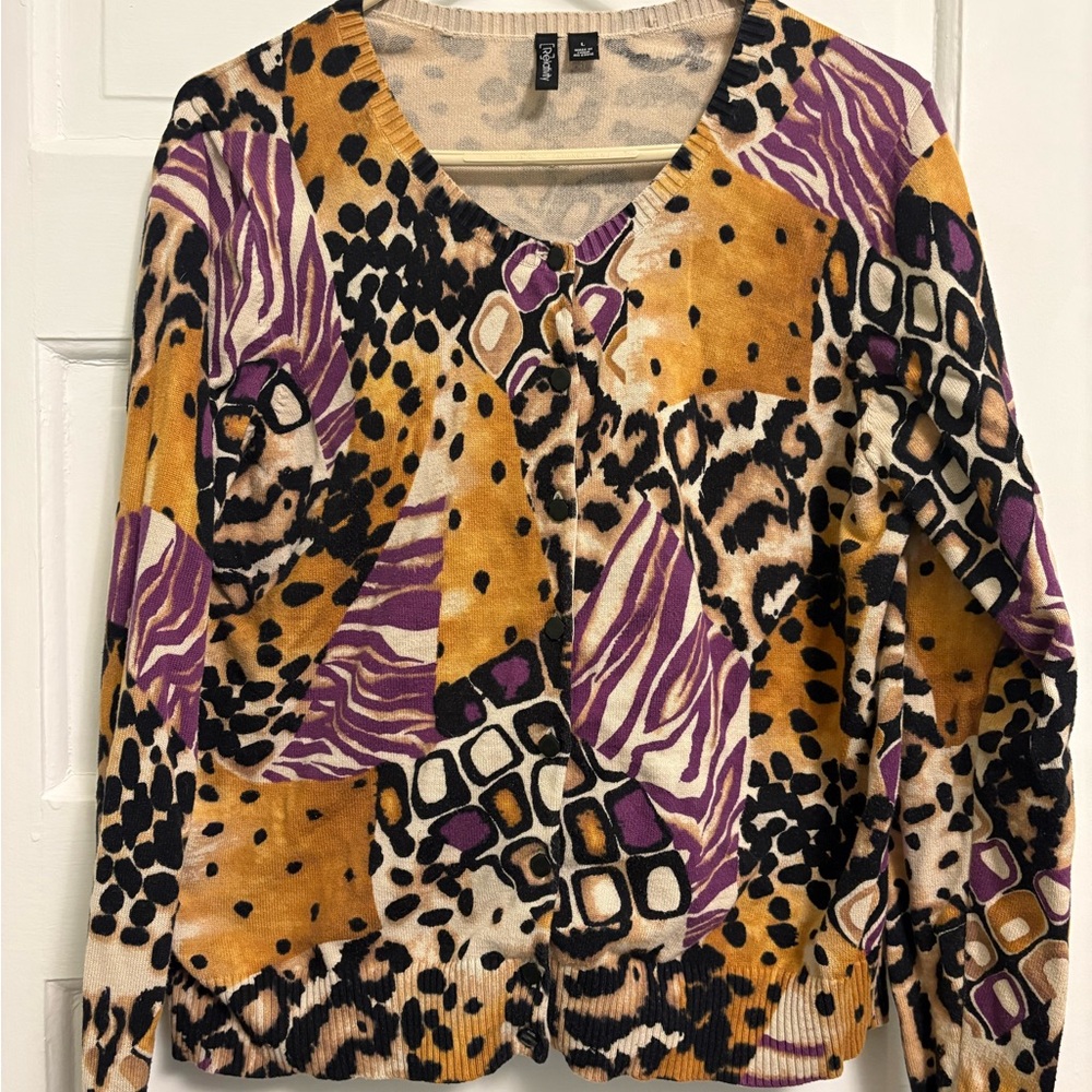 Relativity 100% Cotton Cardigan Sweater